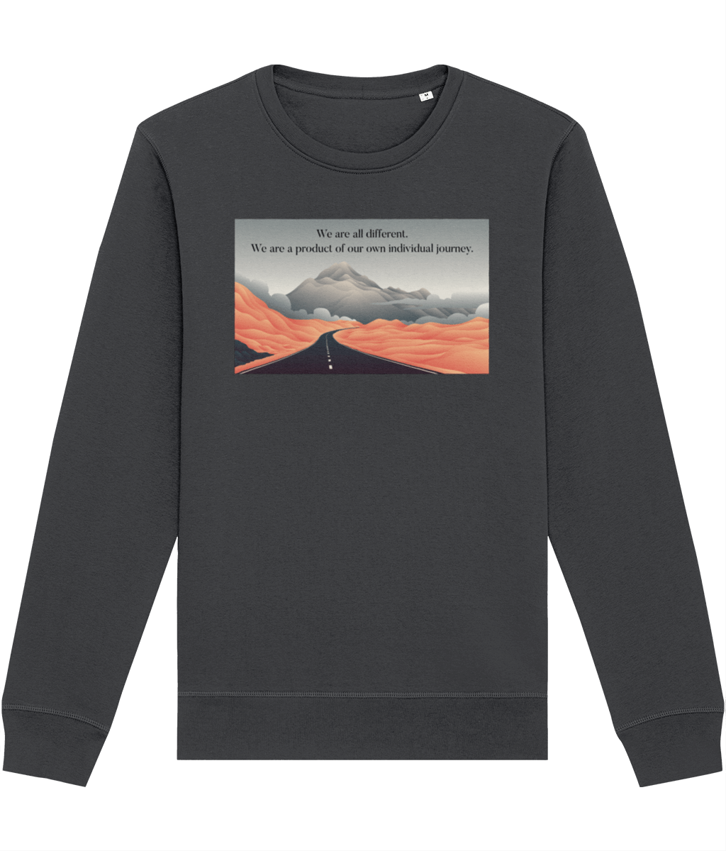 Famous Quotes 'Different Paths' Organic Cotton Sweatshirt with Harry Styles fashion style