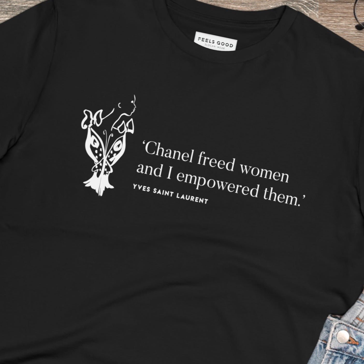 Fashion 'Empowered' Saint Laurent organic cotton T-shirt – designed for those who love Dior tshirt.
