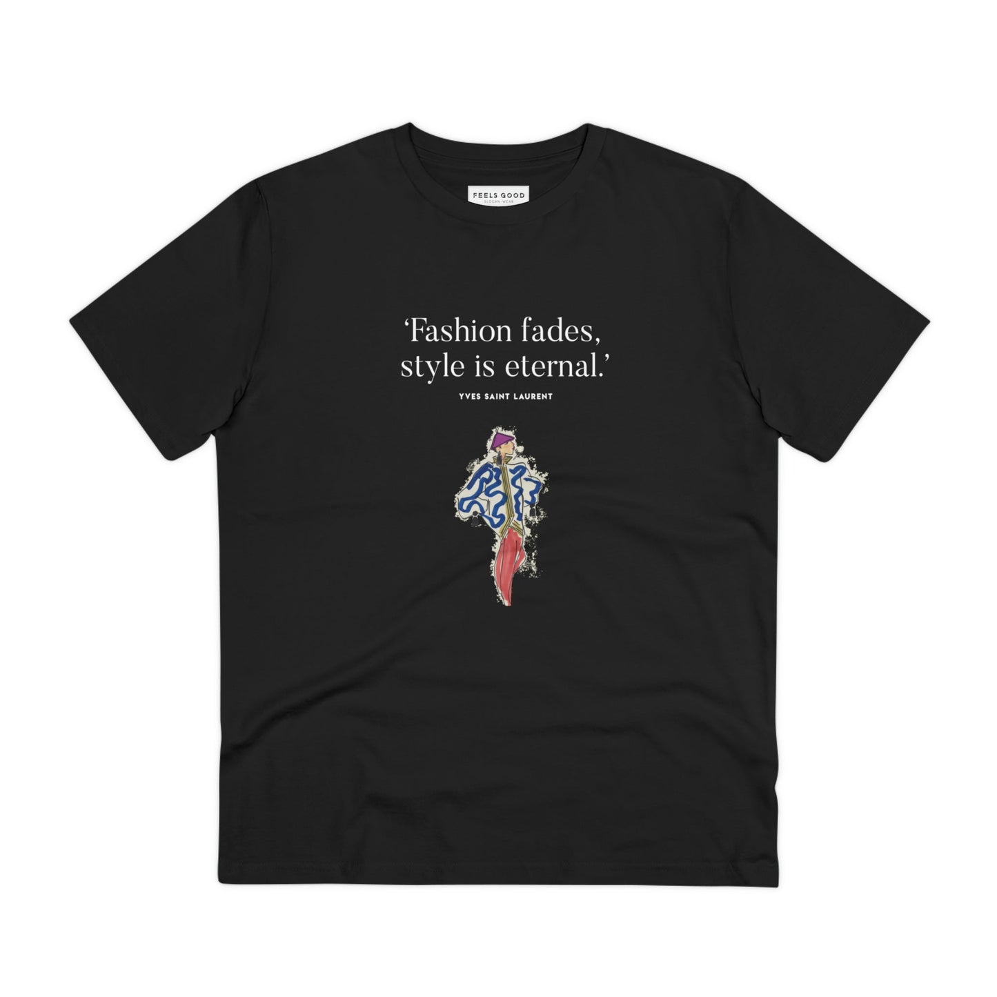 Get 'fashion 'Eternal Style' Saint Laurent organic cotton T-shirt – inspired by Dior T-shirt luxury.