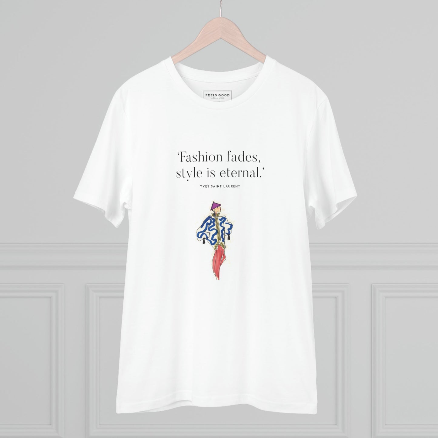 Chic & timeless: 'fashion 'Eternal Style' Saint Laurent organic cotton T-shirt & womens Chanel T-shirt picks.