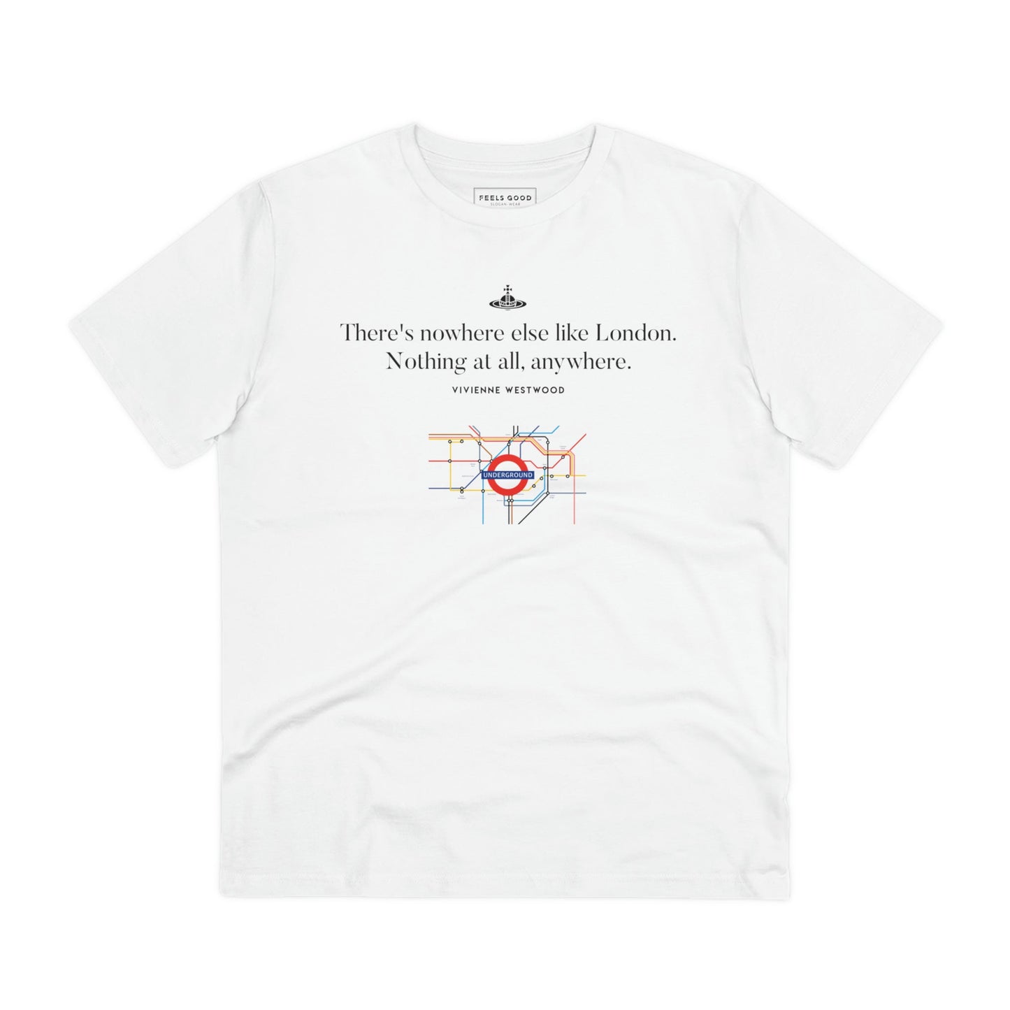 Inspired by Vivienne Westwood tshirt, fashionable 'London' Vivienne organic cotton t-shirt is iconic.