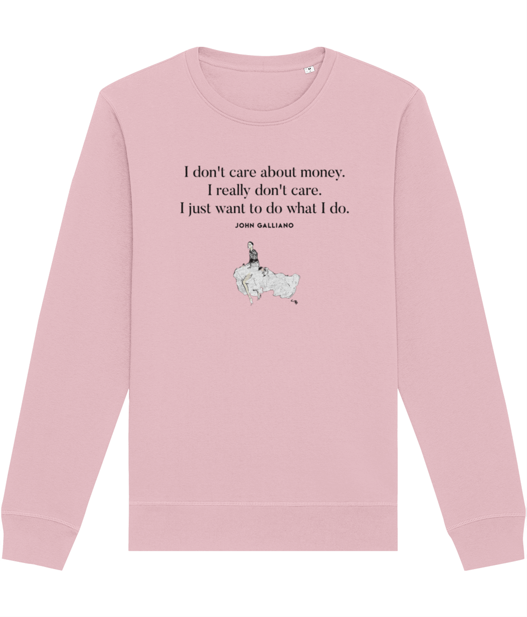 Graphic sweatshirts style – Fashion 'Tunnel Vision' John Galliano Organic Cotton Sweatshirt