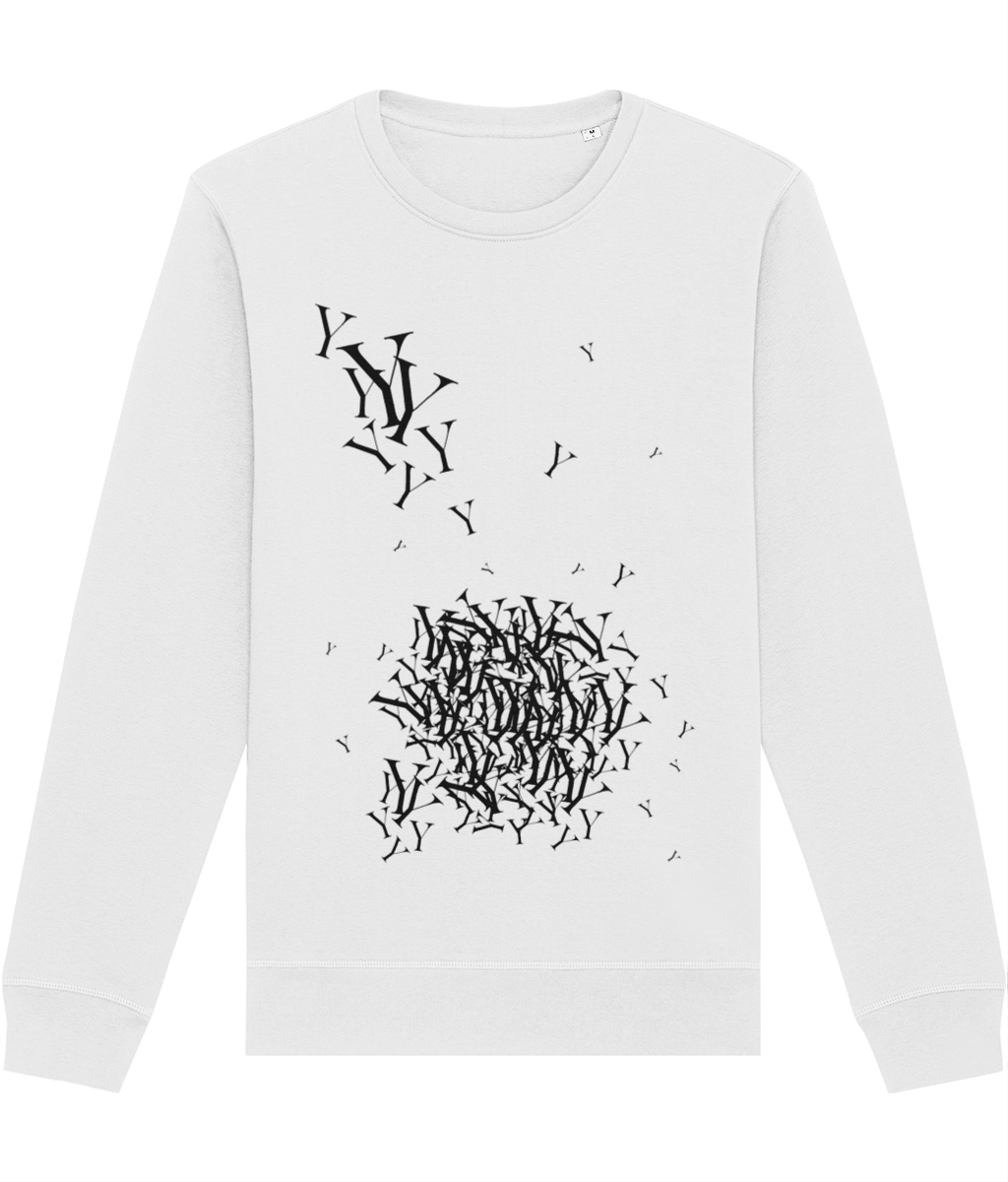 Fashion 'Y' Yohji Organic Cotton Sweatshirt with poetic spirit and expressive design