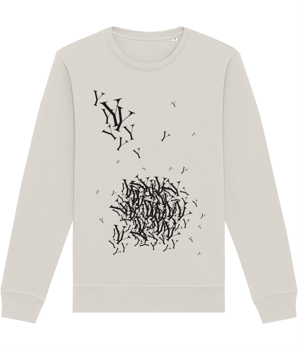 Fashion 'Y' Yohji Organic Cotton Sweatshirt perfect for music lovers with bold taste