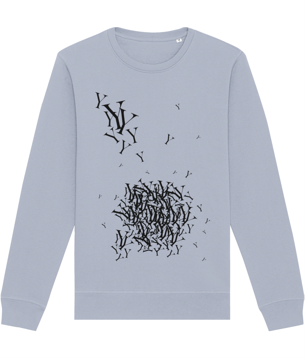 Fashion 'Y' Yohji Organic Cotton Sweatshirt with book-inspired fashion elements