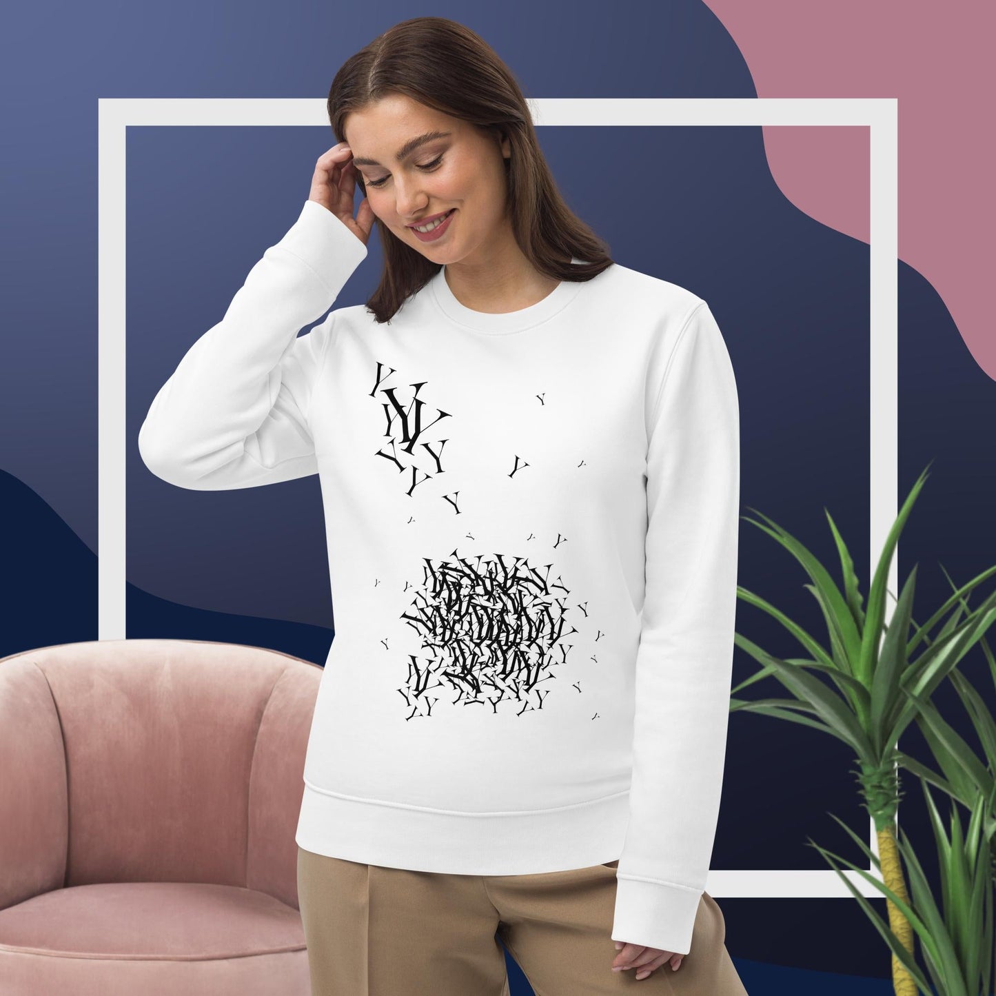 Fashion 'Y' Yohji Organic Cotton Sweatshirt echoing modern mindful vibes and statement wear