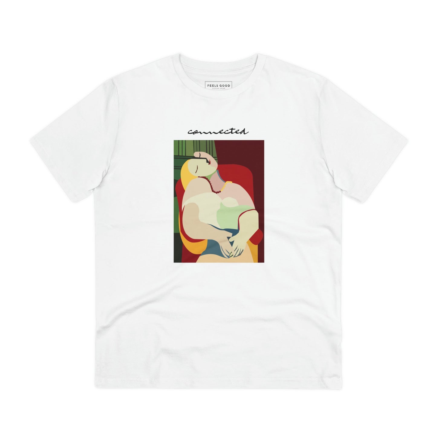 Unisex feminist-connected tee made from sustainable organic cotton.