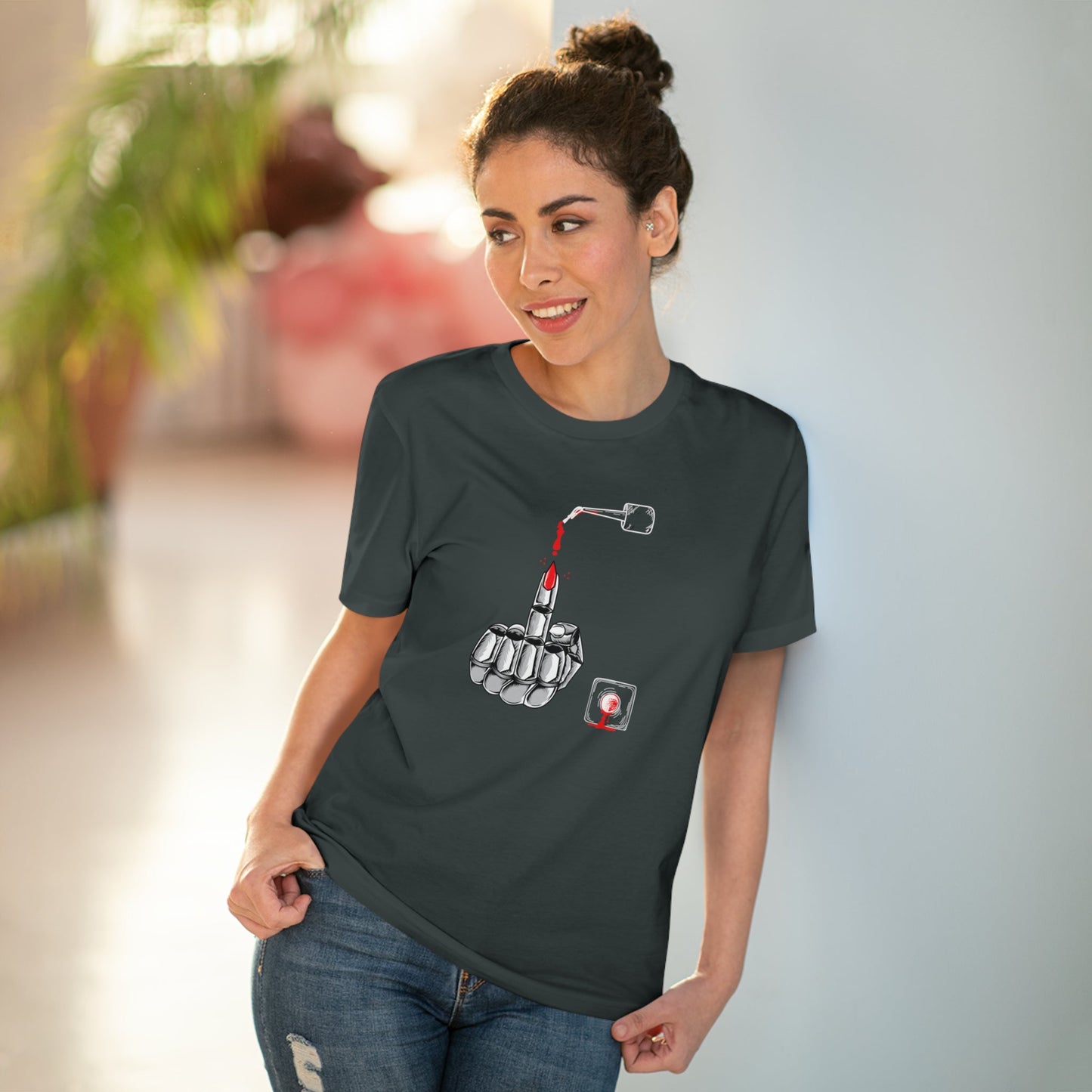 The feminist 'Enough Said' organic cotton t-shirt blends activism, comfort, and eco-friendly fashion.