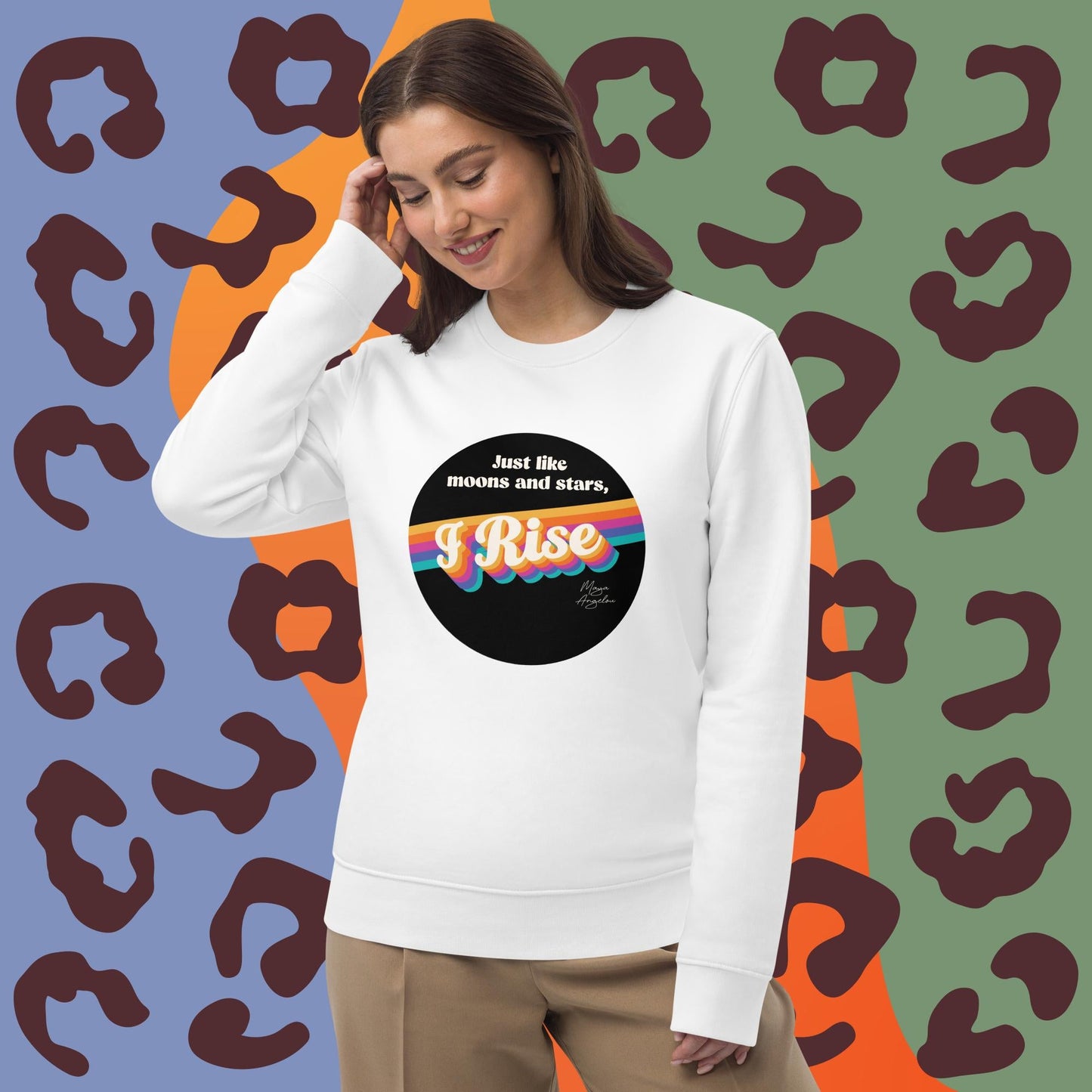 Feminist 'I Rise' Maya Organic Cotton Sweatshirt - Feminism