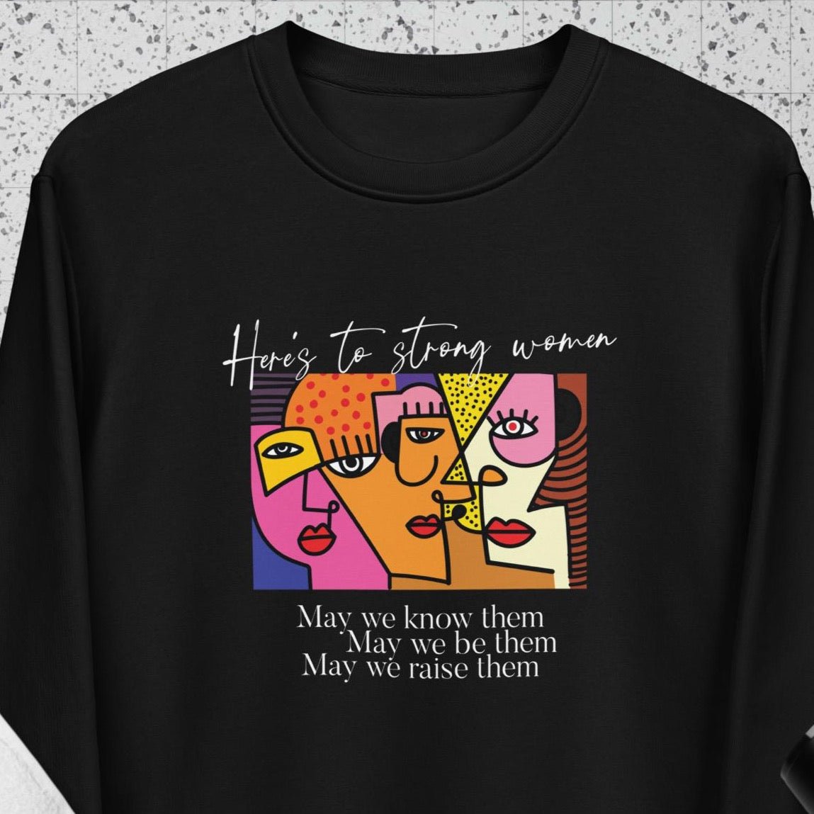 Feminist 'May We Be Them' Organic Cotton Sweatshirt - gender-neutral feminist sweatshirt