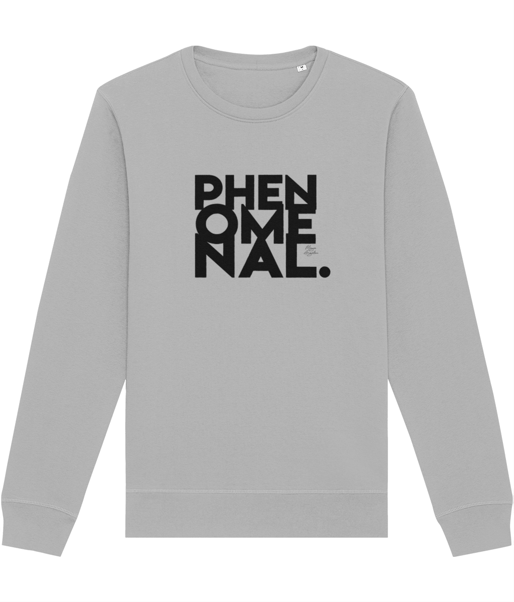 Feminist 'Phenomenal' Maya Organic Cotton Sweatshirt – comfy cotton feminist sweatshirt