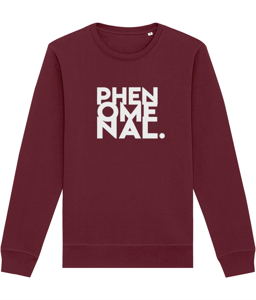Feminist 'Phenomenal' Maya Organic Cotton Sweatshirt – statement feminist slogan top