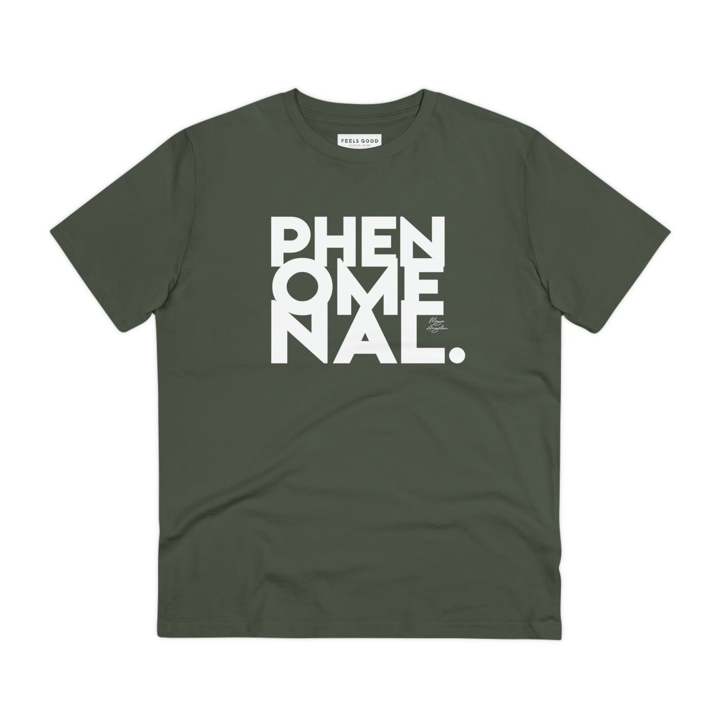 Feminist 'Phenomenal Maya' Organic Cotton T-shirt – feminist t shirt for all genders