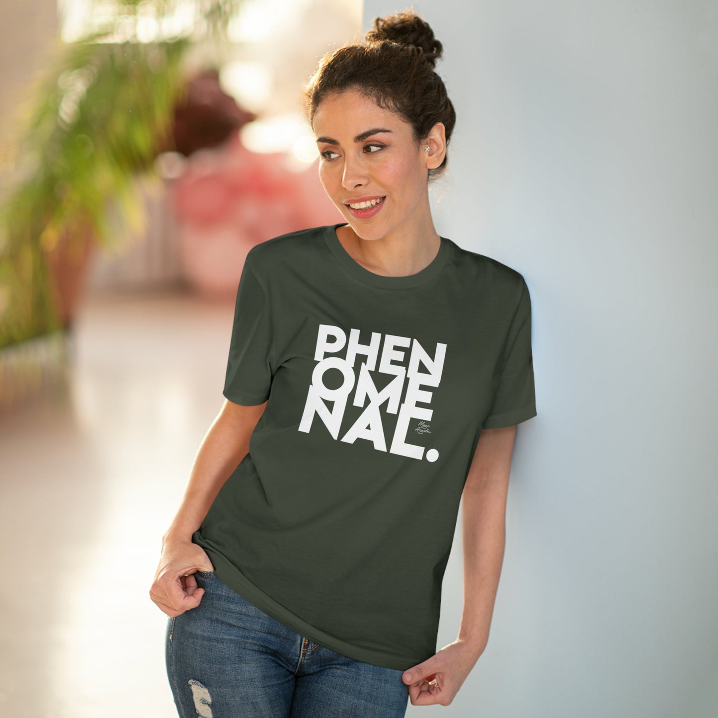 Feminist 'Phenomenal Maya' Organic Cotton T-shirt – neutral t-shirts with purpose