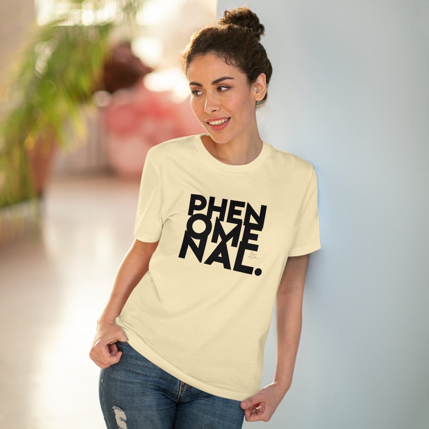 Feminist 'Phenomenal Maya' Organic Cotton T-shirt – unisex feminist t shirt UK