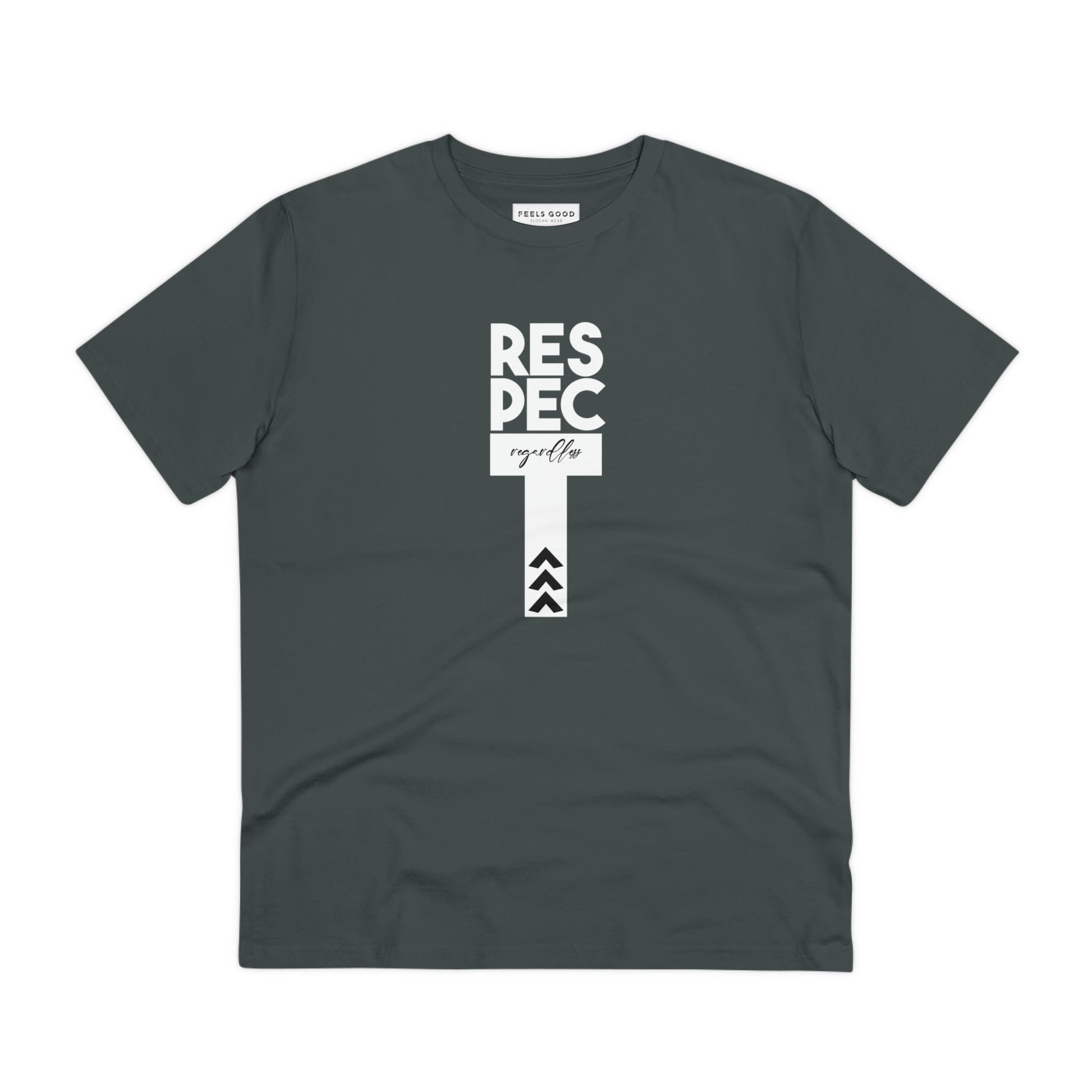 The feminist 'Respect Regardless' organic cotton t-shirt—a sustainable statement for everyone.