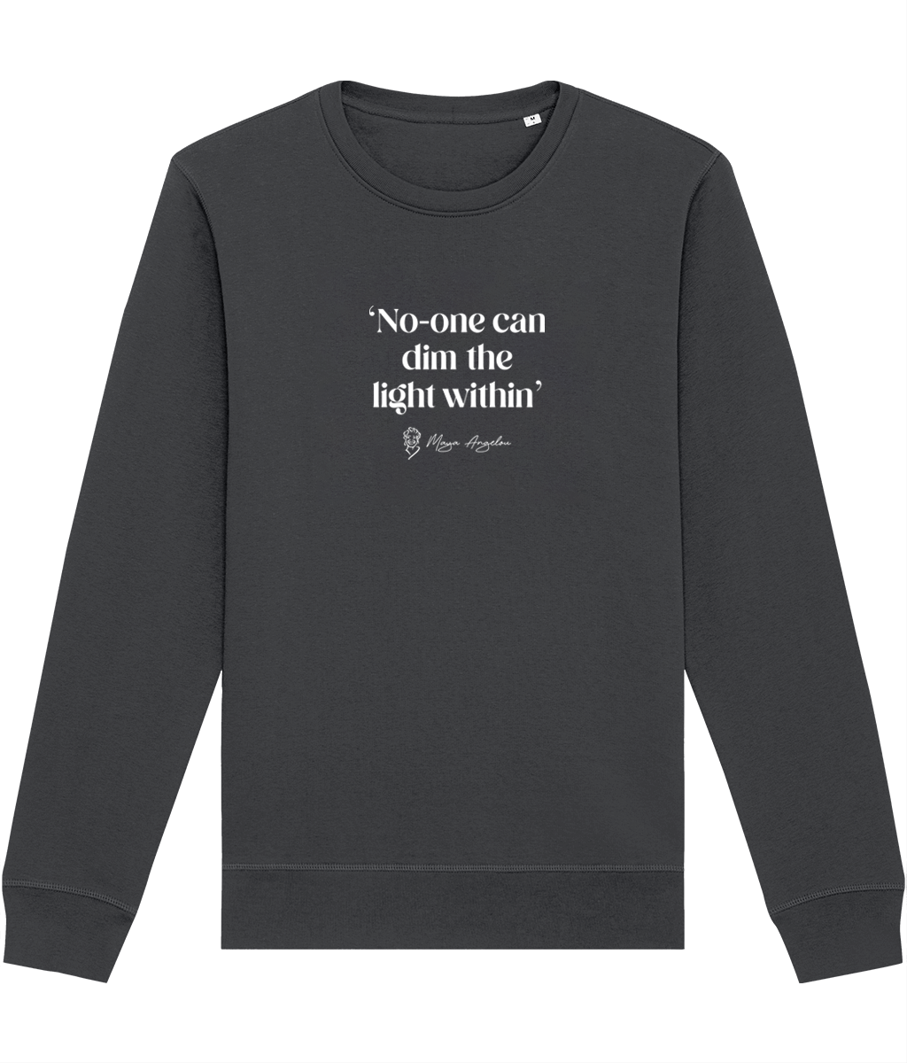 Soft and stylish feminist sweatshirt – Feminist 'Shine On' Maya Organic Cotton