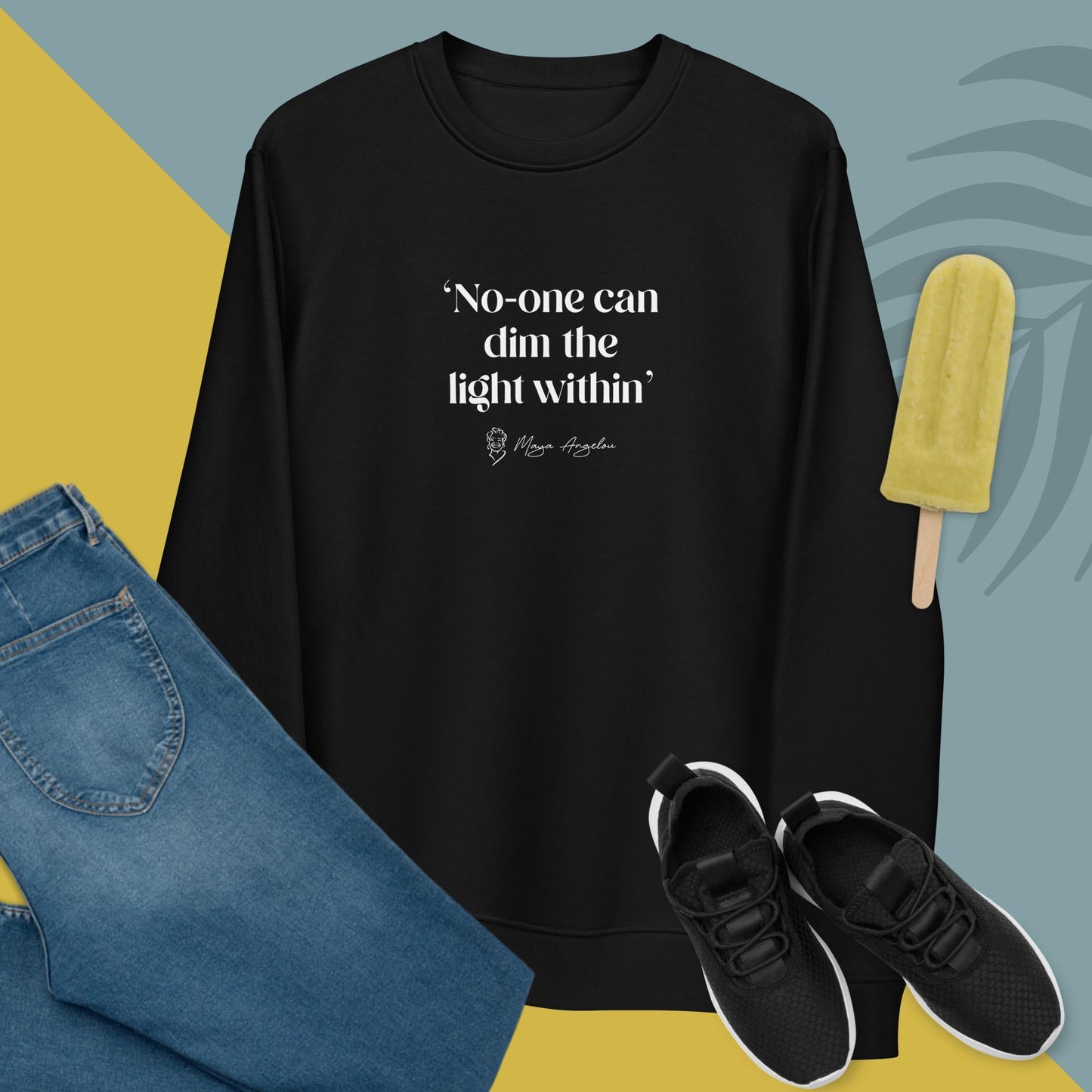 Feminist 'Shine On' Maya Organic Cotton Sweatshirt – ethical feminist slogan piece