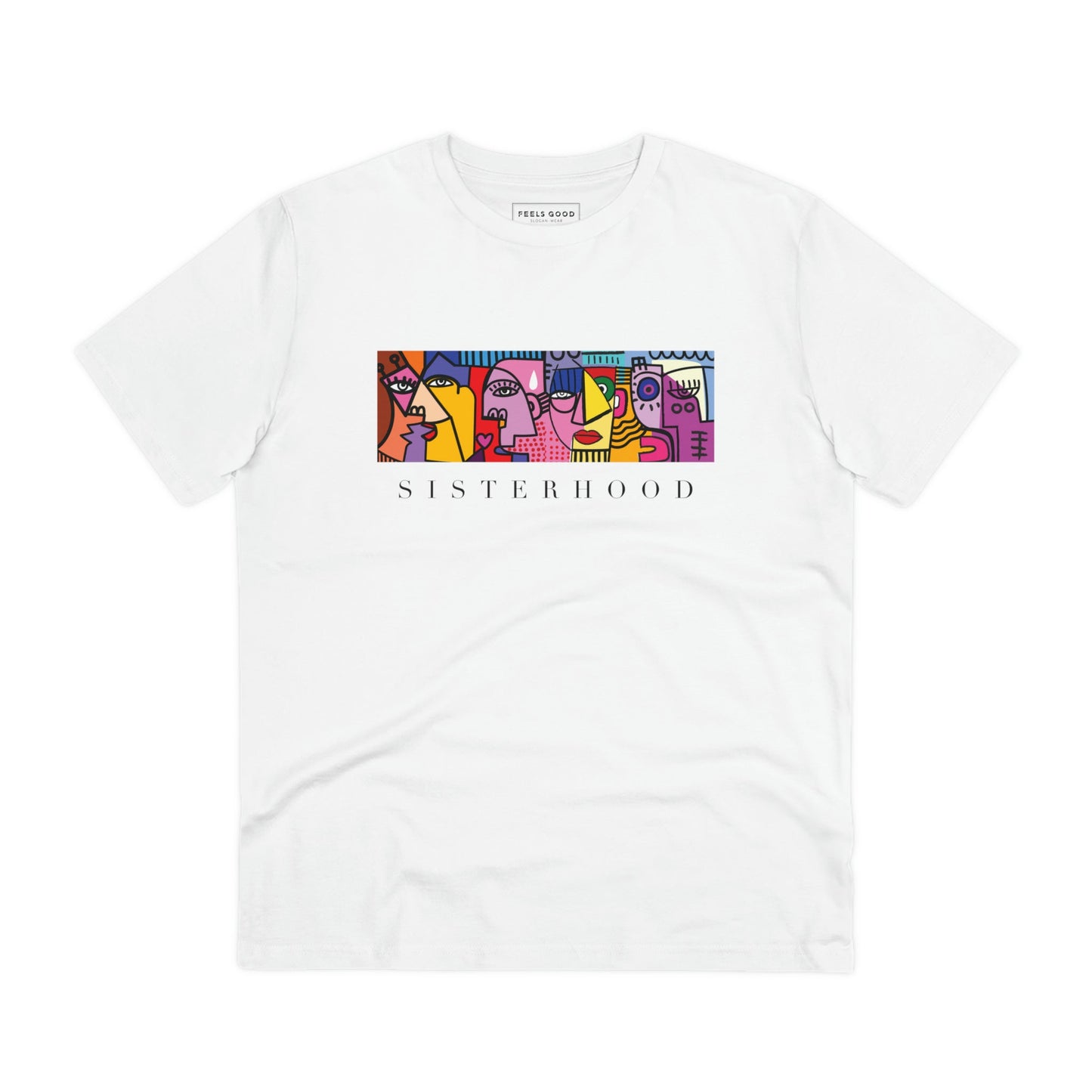 Be fierce in the feminist 'Sisterhood' organic cotton t-shirt, a stylish rival to a Chanel t shirt style.
