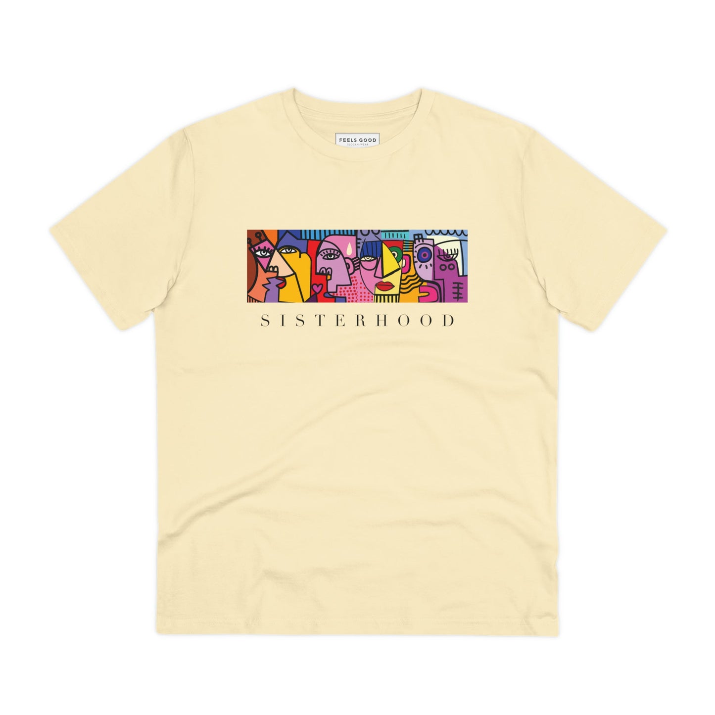 Show your strength with the feminist 'Sisterhood' organic cotton t-shirt.