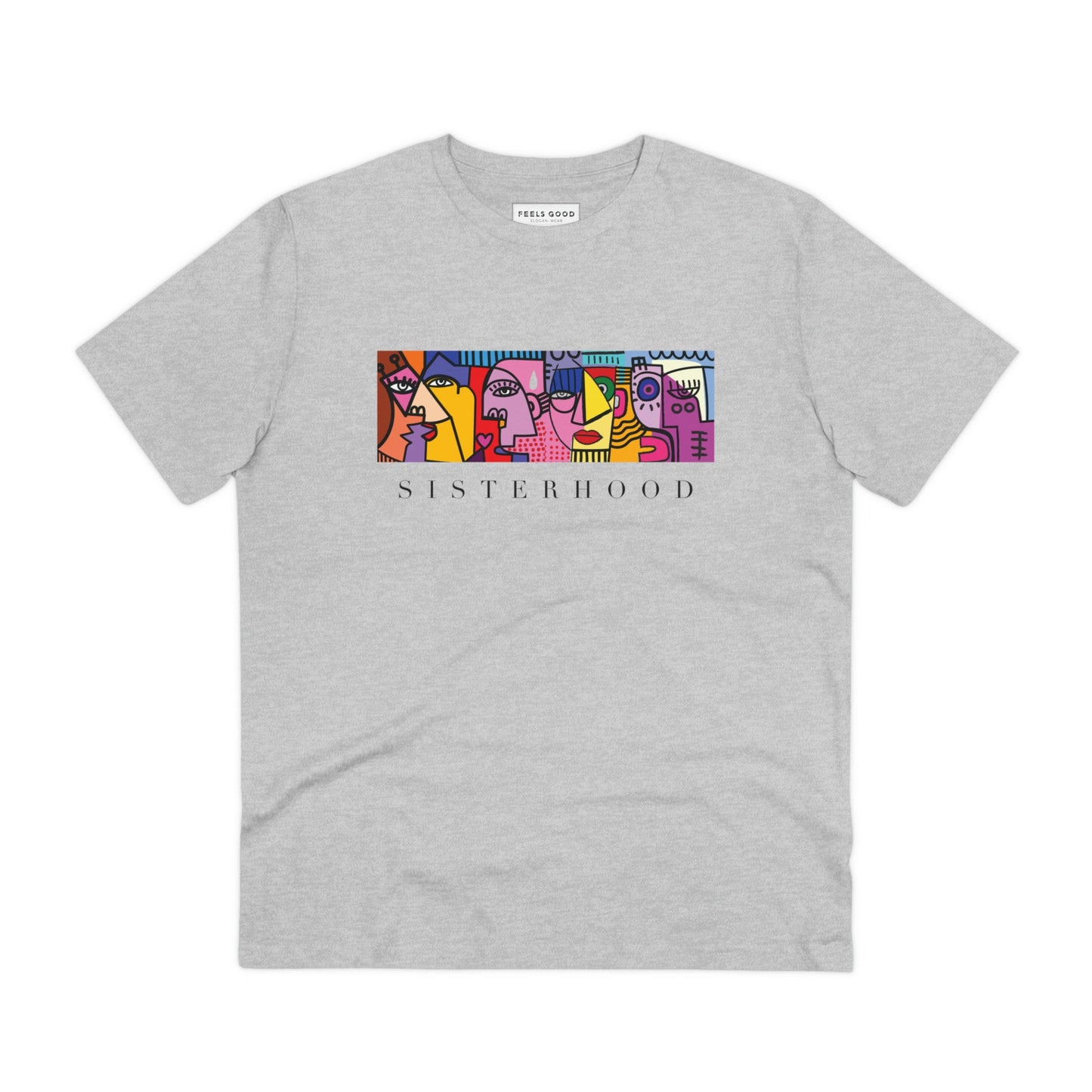 Make a statement in the feminist 'Sisterhood' organic cotton t-shirt, a bold alternative to any t shirt.