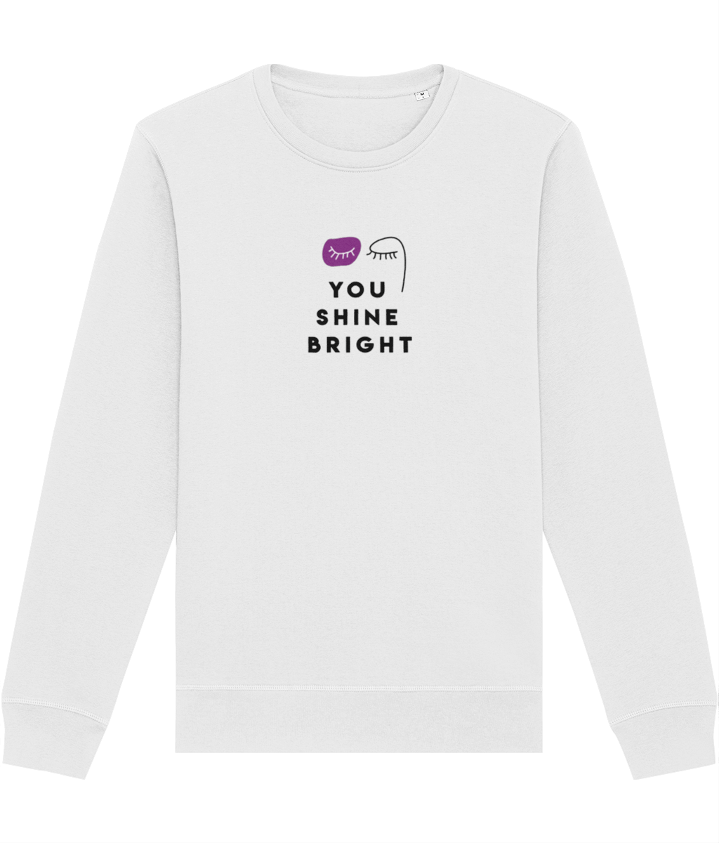 Make a statement with the Feminist 'You Shine Bright' Organic Cotton feminist sweatshirt