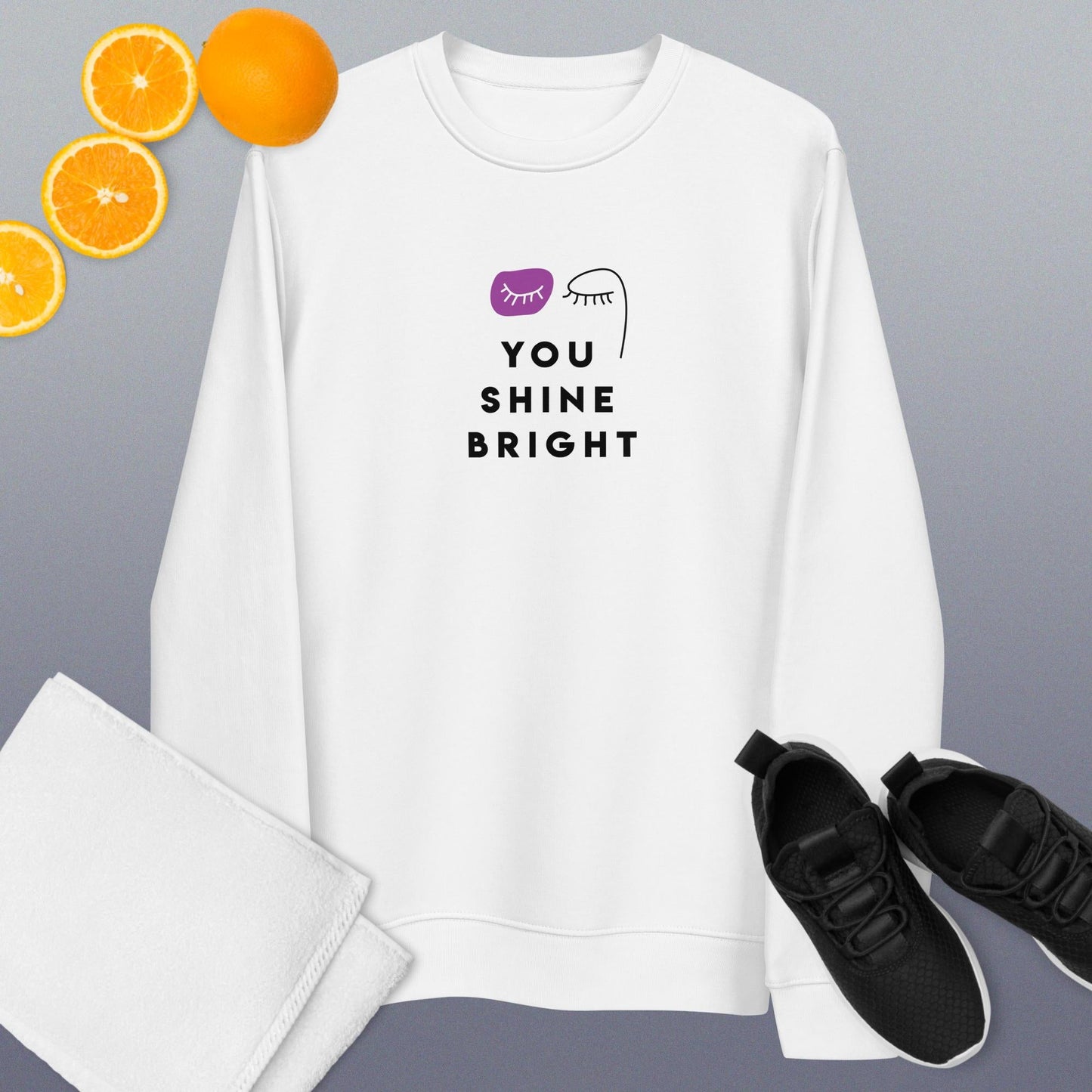 Empowering fashion: Feminist 'You Shine Bright' Organic Cotton Sweatshirt – feminist sweatshirt
