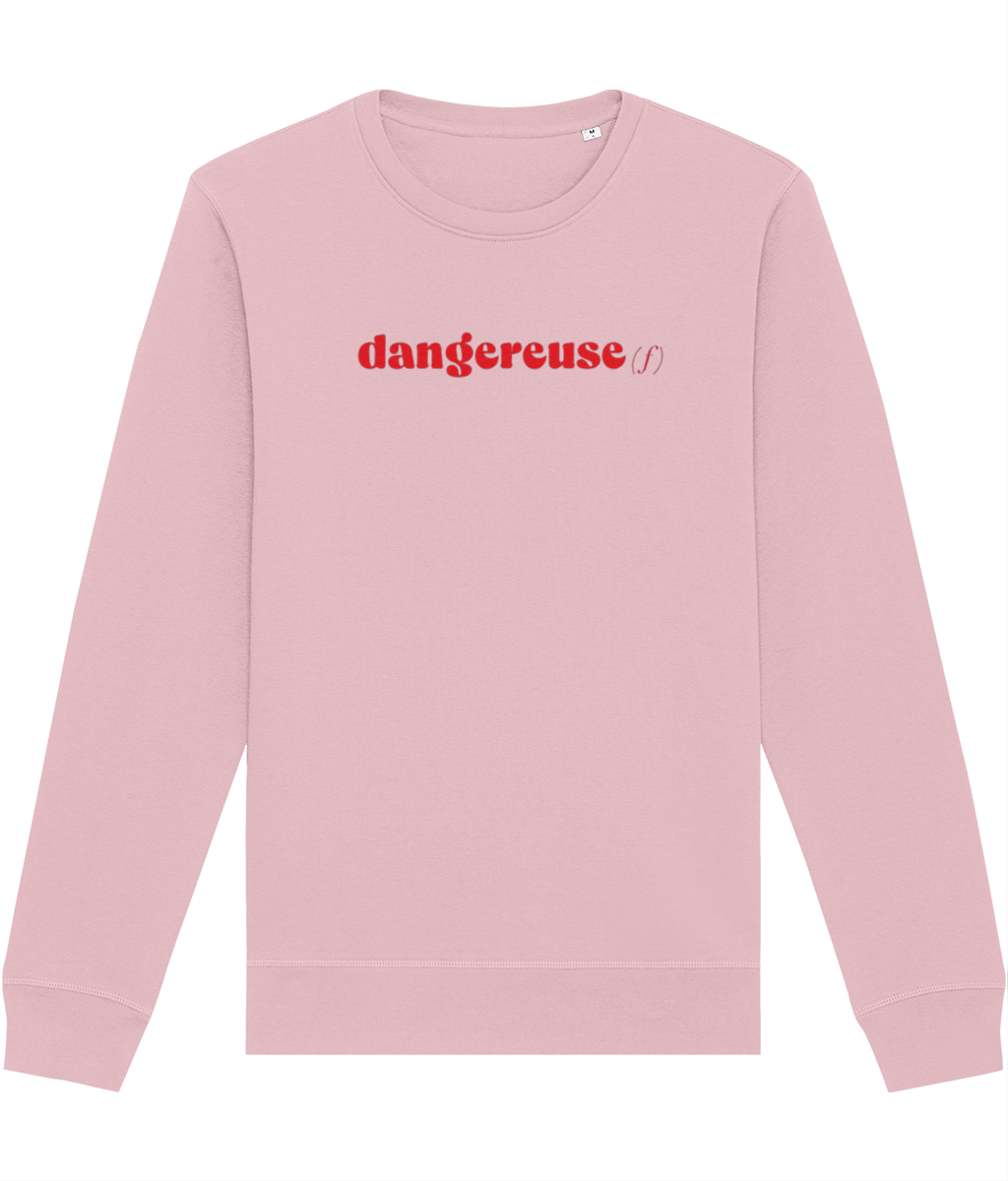 A chic French women fashion staple, the Francophile 'Dangerous Female' Sweatshirt is a must-have.