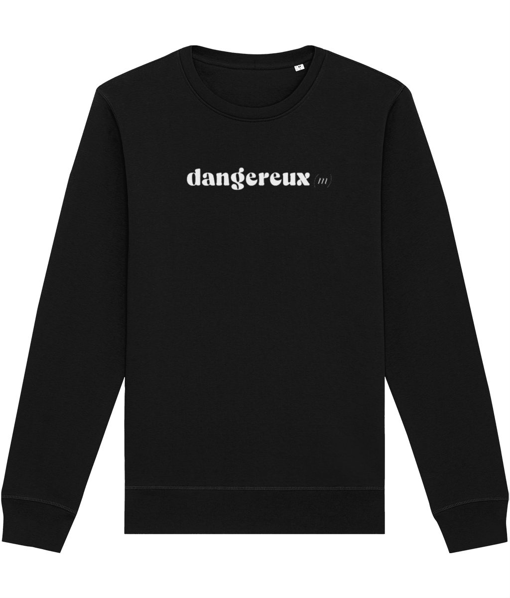Capture the essence of Parisian style with the Francophile 'Dangerous Male' Organic Sweatshirt.