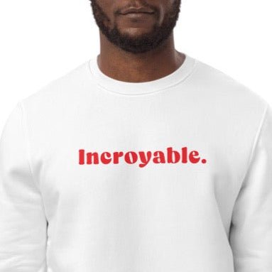 Soft organic cotton 'Incredible' - celebrating French wonder.