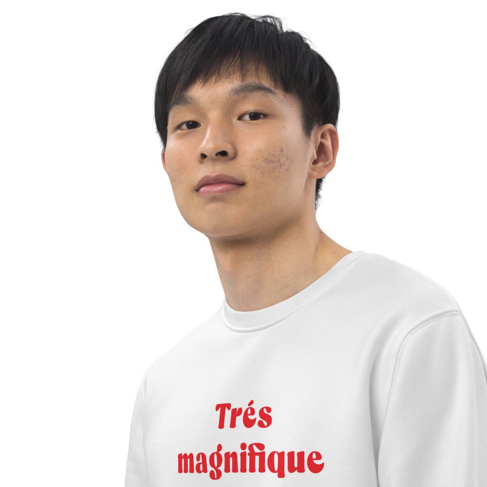 Francophile comfort: 'Magnificent One' organic sweatshirt.