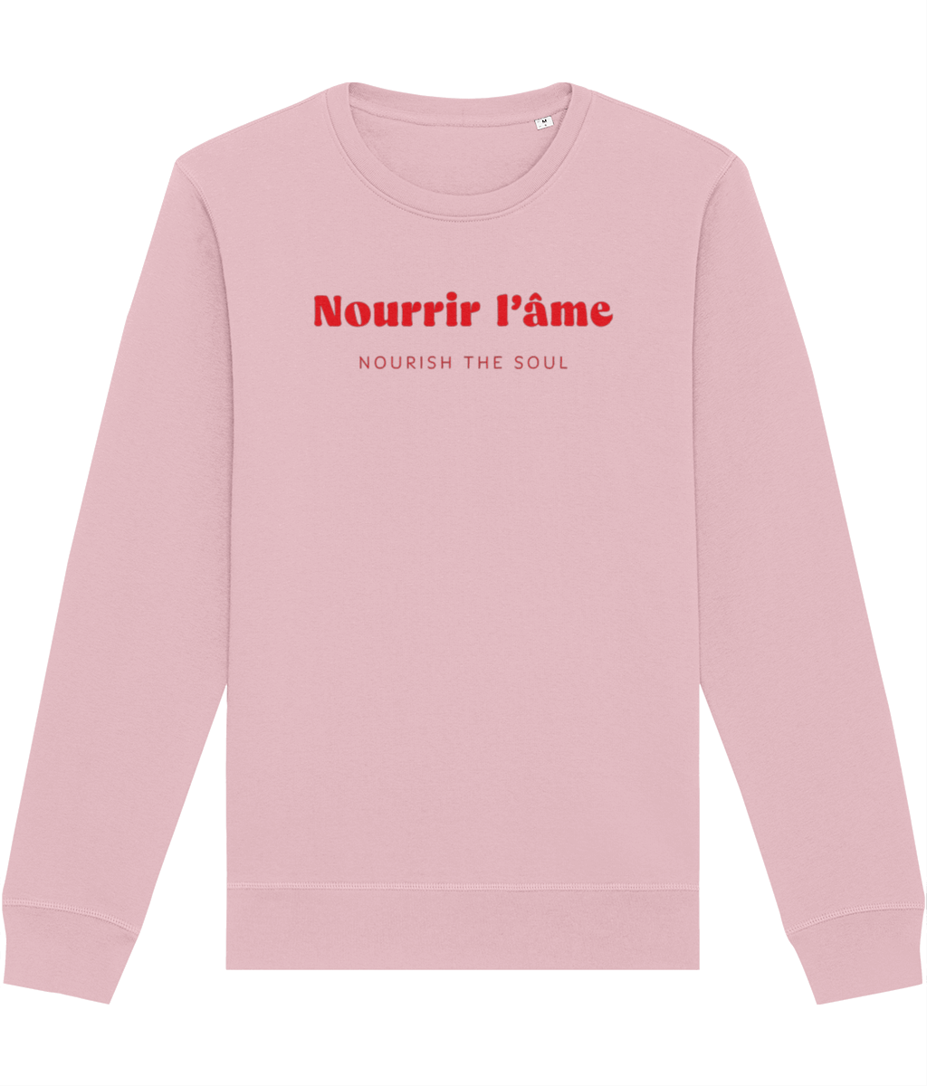 Francophile 'Nourish The Soul' Organic Cotton Sweatshirt - French Gift