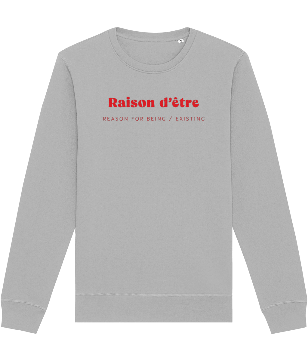 Francophile organic cotton jumper: 'Breathing Preserves...'.