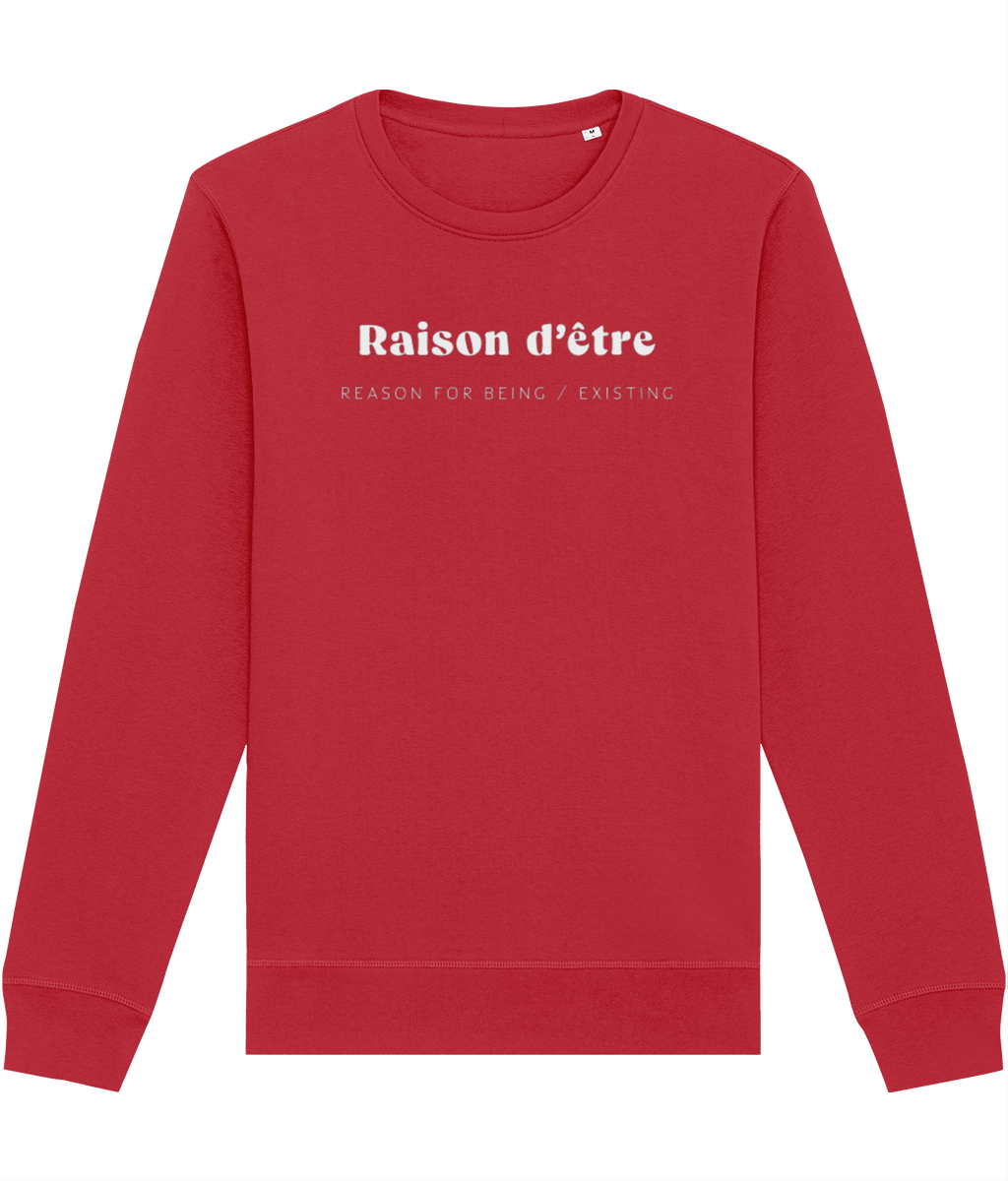 Organic cotton sweatshirt: 'Breathing Preserves...' French.