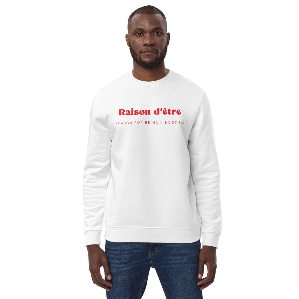 'Breathing Preserves The Soul' French sweatshirt, organic cotton.