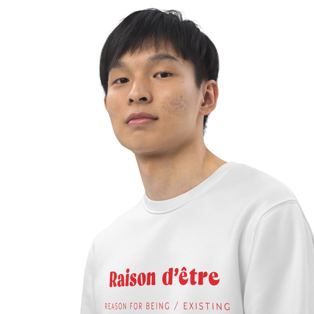 French slogan jumper: 'Breathing Preserves The Soul' organic cotton.