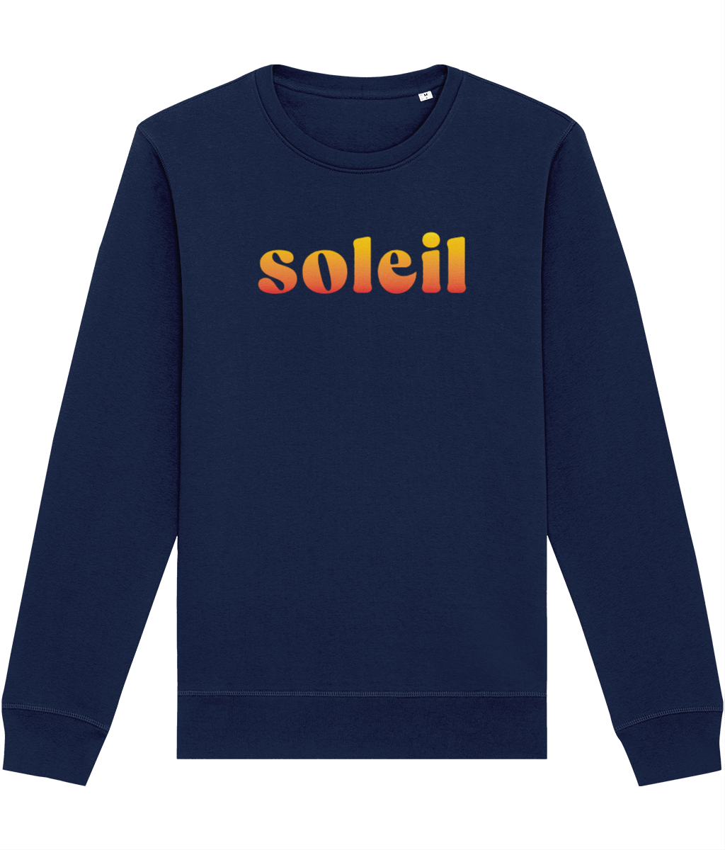 Organic cotton sweatshirt featuring a French 'Sun'.