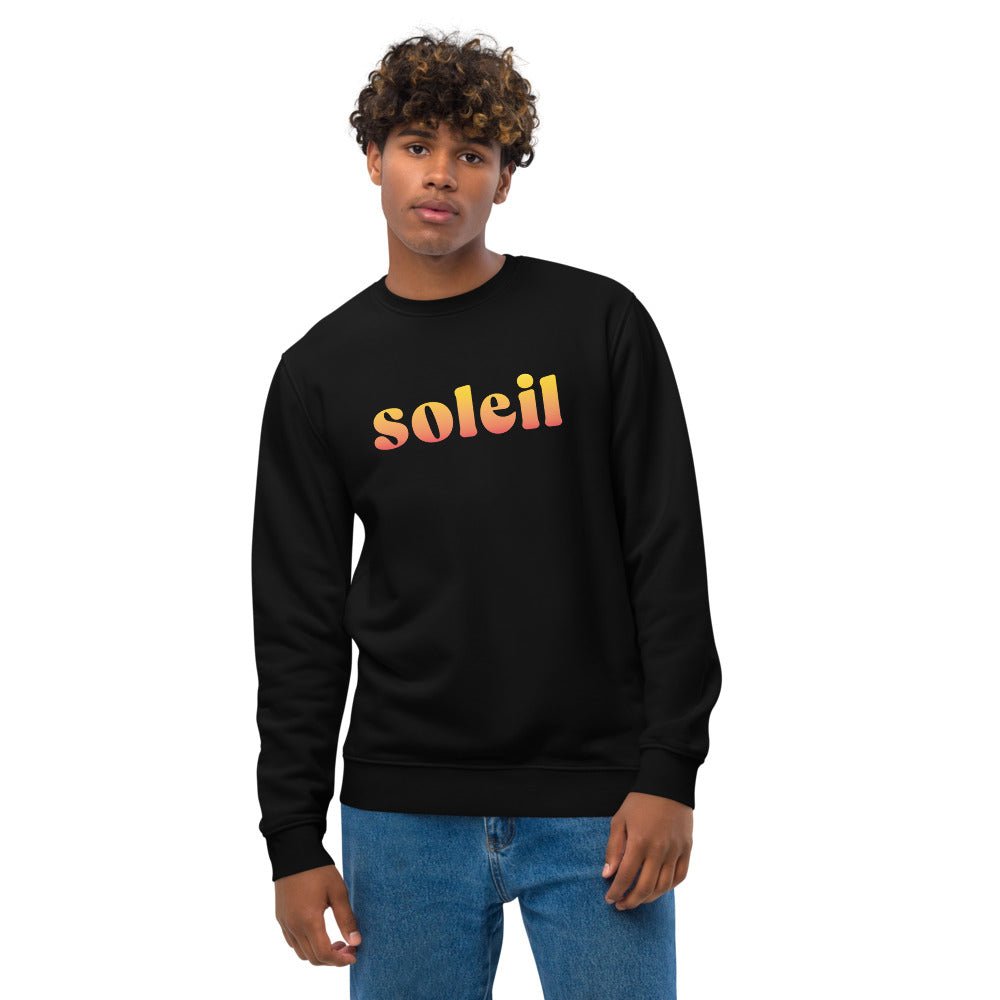 Organic cotton sweatshirt with a Parisian 'Sun'.