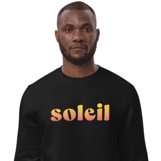 Francophile 'Sun' organic cotton sweatshirt.