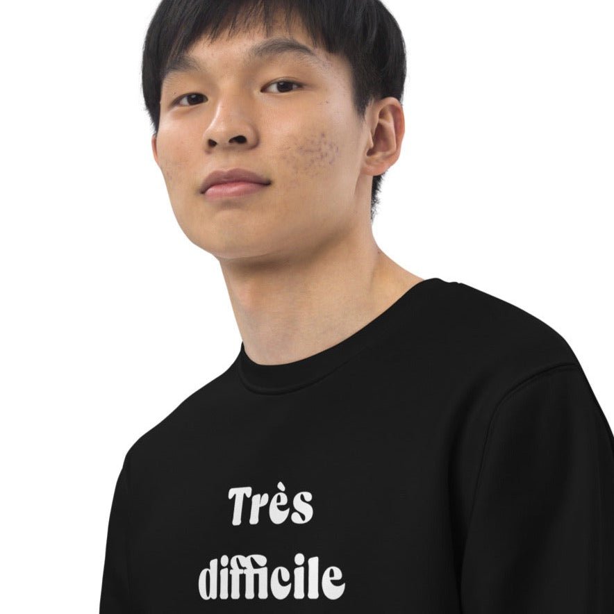 'Very Difficult' sweatshirt, a touch of French style.