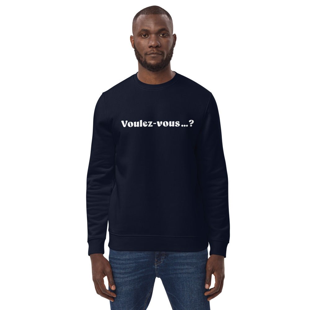 Wear your pondering spirit: 'Would You…' organic cotton.