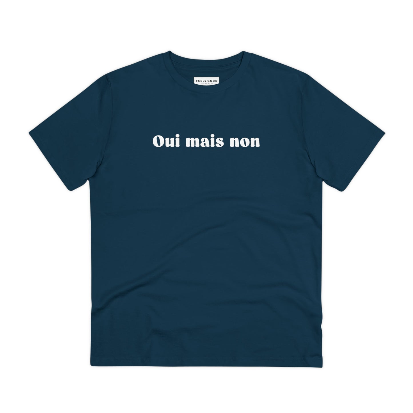 Organic cotton graphic T-shirt – 'Yes But No' Francophile design
