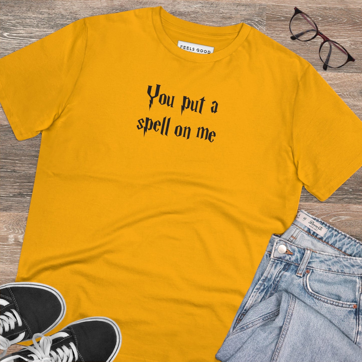 Harry Potter 'You Put A Spell On Me' Organic Cotton Yellow T-shirt - Harry Potter Tshirt