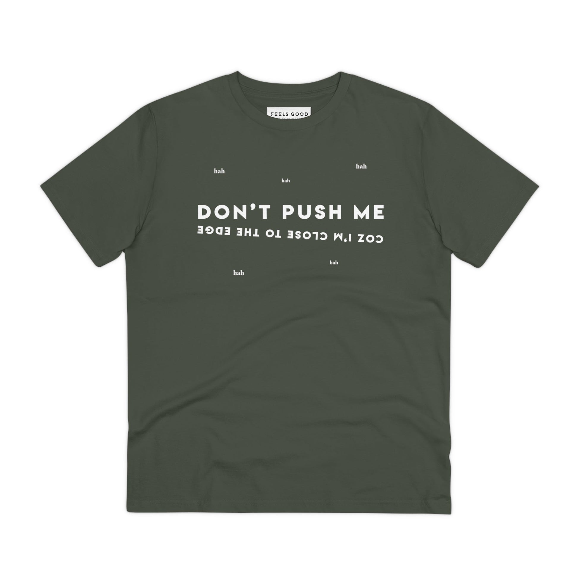 Hip Hop 'Don't Push Me…' Organic Cotton T-shirt – the perfect band T-shirt for fans - Grandmaster Flash