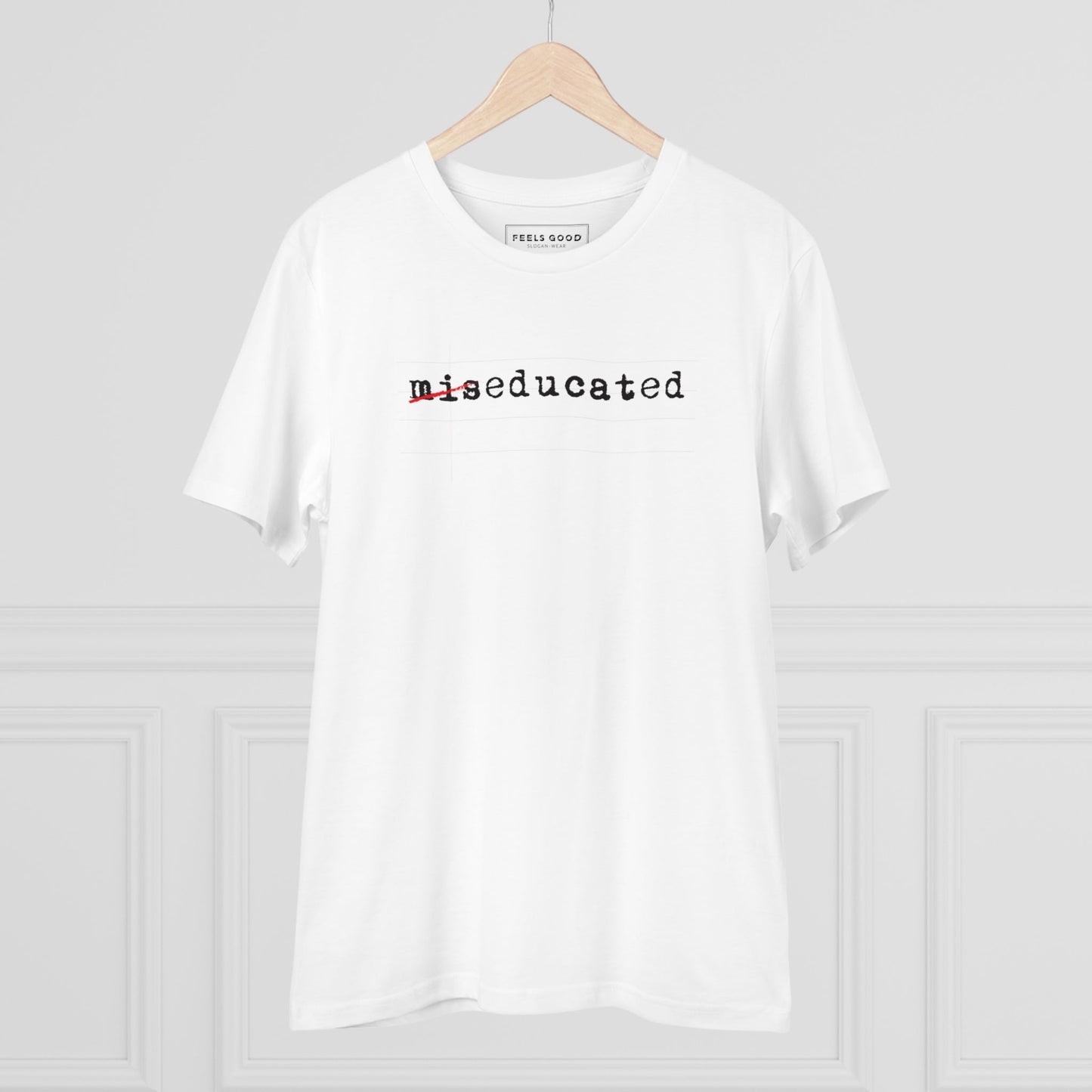 Music t-shirt fans will appreciate the bold, artistic design of the Hip Hop 'Miseducated' tee.