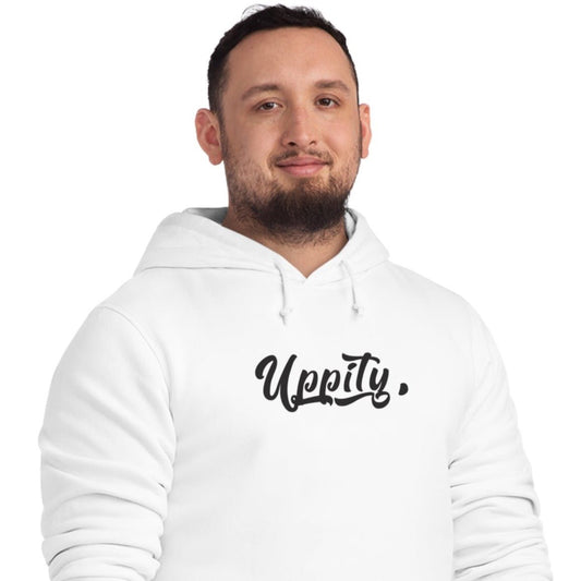 Graphic hoodie with ‘Uppity’ lettering for urban fashion
