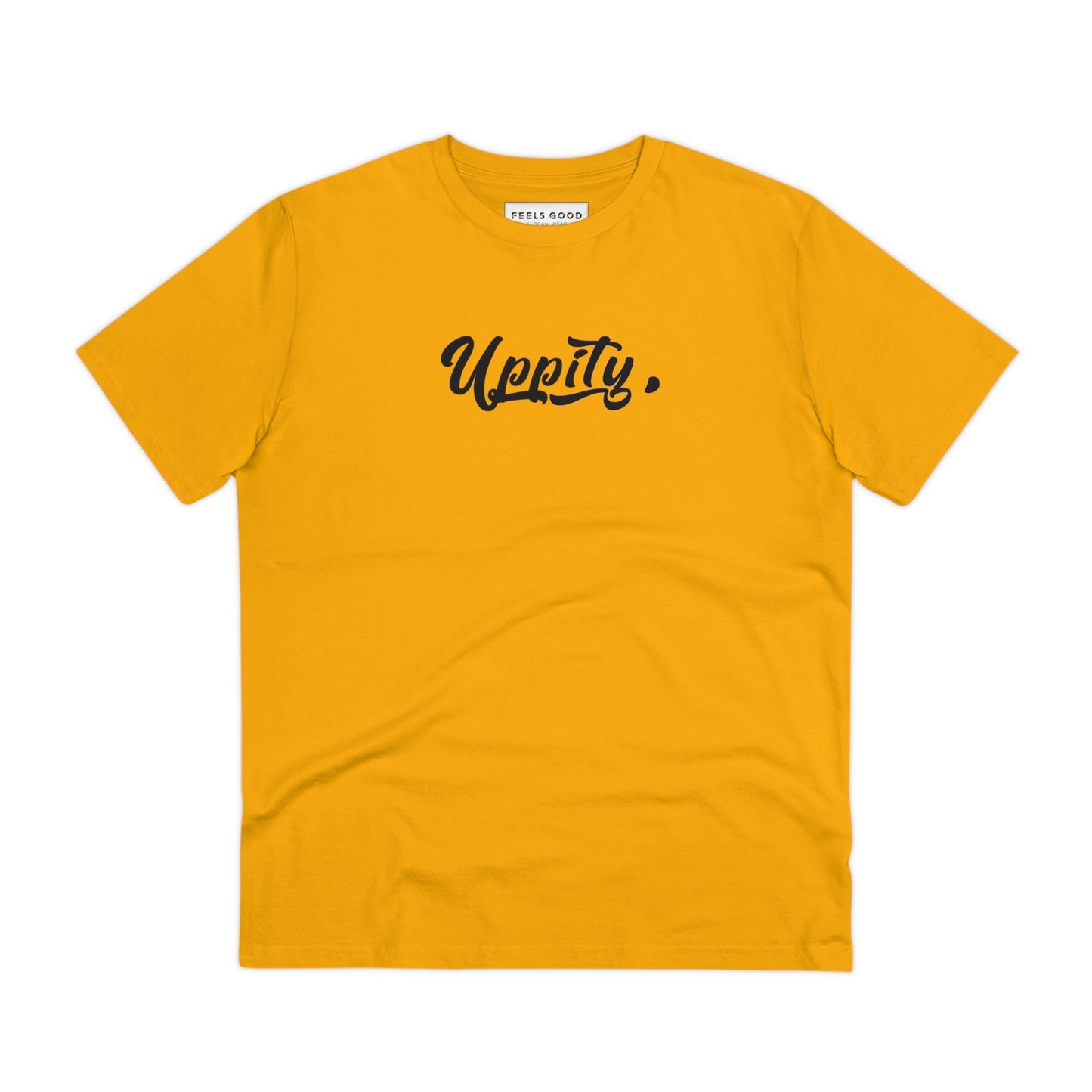 Organic cotton streetwear tee with bold hip-hop uppity vibe.