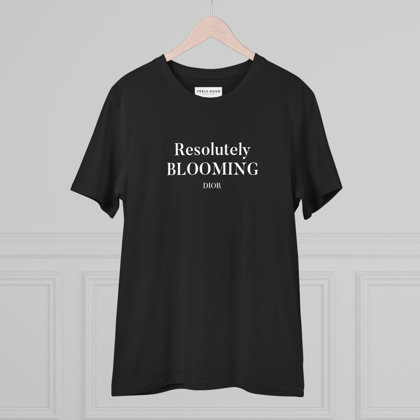 Dior Organic Cotton T-shirt with motivational quote for empowering your style.