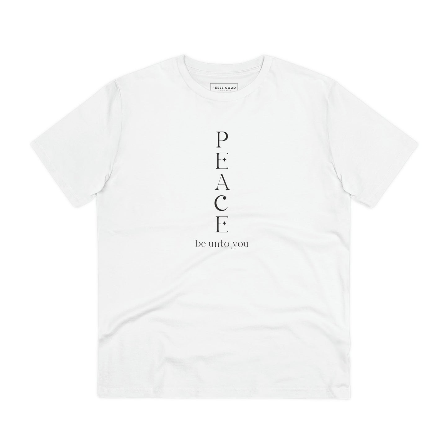 Meditation 'Peace Be Unto You' Organic Cotton T-shirt – Blur T-shirts.