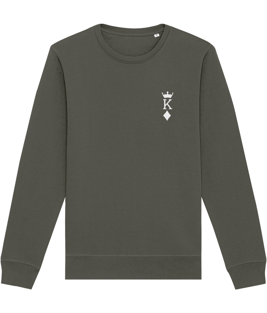 Contemporary 'King Of Diamonds' Organic Cotton Sweatshirt